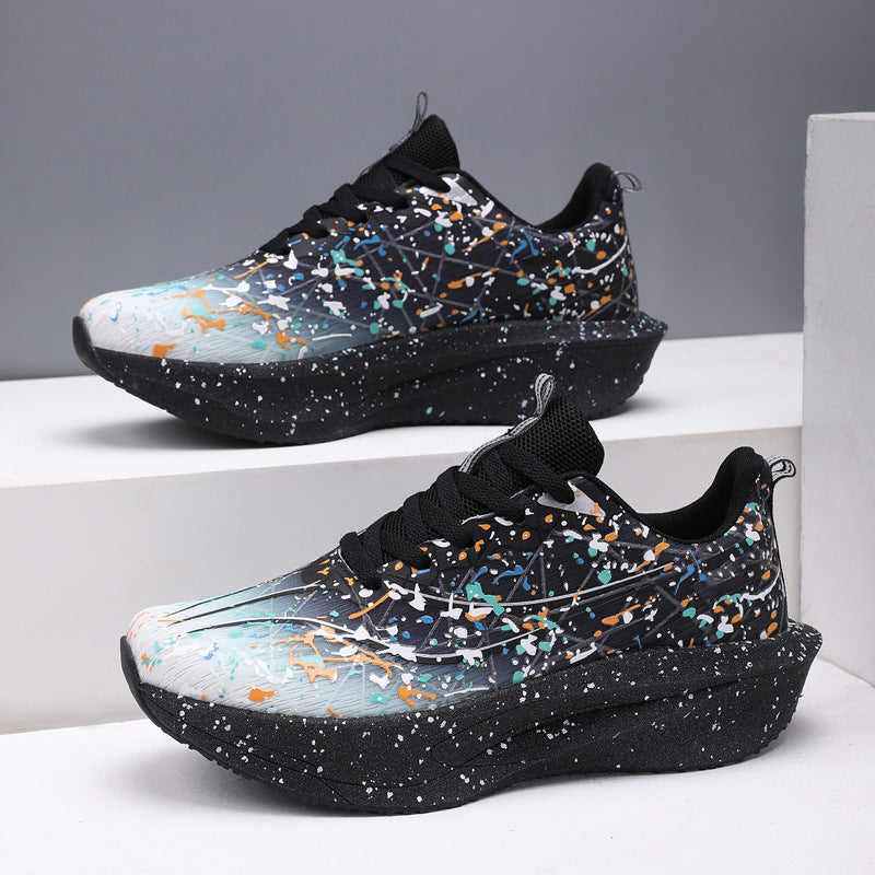 📢📢50% KORTING !! ⏰Casual sneakers met glow-in-the-dark-spetterprint