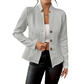 ✨Dames getextureerde blazer met knopen