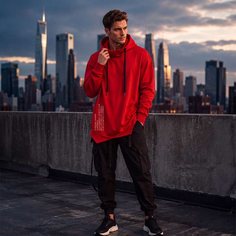 🔥 Nieuw & Trendy ✨ Heren Casual Losvallende Hoodie 🧥 Zachte Comfort, Relaxte Pasvorm & Dagelijkse Stijl