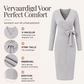 🌸 Nieuwe Collectie ✨ Dames Gebreide Geribde Overslagjurk met V-Hals 👗 Elegante Pasvorm, Zachte Comfort & Vrouwelijke Uitstraling