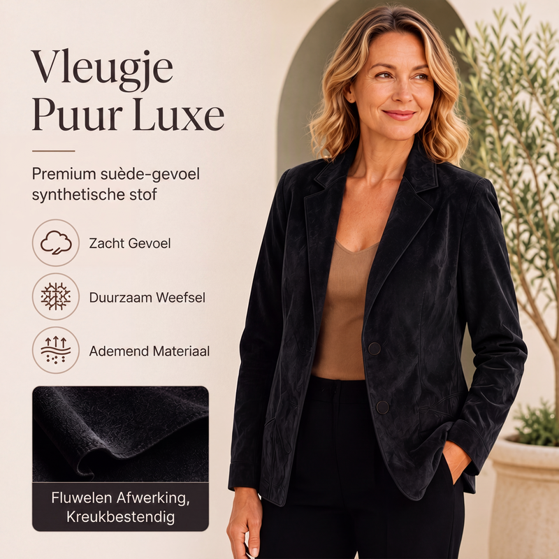 💎 Exclusieve Deal ✨ Dames Suède Blazer 🧥 Luxe Uitstraling, Zachte Textuur & Elegante Pasvorm