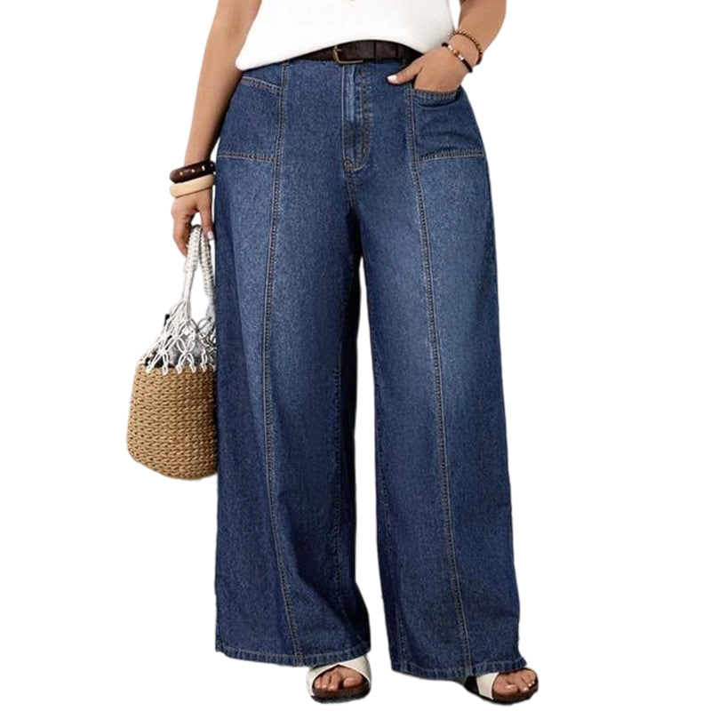 👖💥Casuele jeans met wijde pijpen en hoge taille voor dames🔥Limited aanbieding