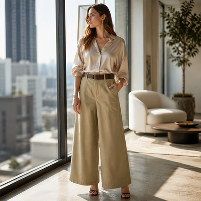 🔥Gratis verzending✈️Casual wijde pijpen broek voor dames