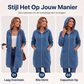 🔥 Tijdelijke Korting ✨ Dames Halflange Hoodiejas met Rits & Zakken 🧥 Comfortabele Pasvorm, Warme Laag & Casual Elegante Look