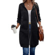 🔥 Tijdelijke Korting ✨ Dames Halflange Hoodiejas met Rits & Zakken 🧥 Comfortabele Pasvorm, Warme Laag & Casual Elegante Look