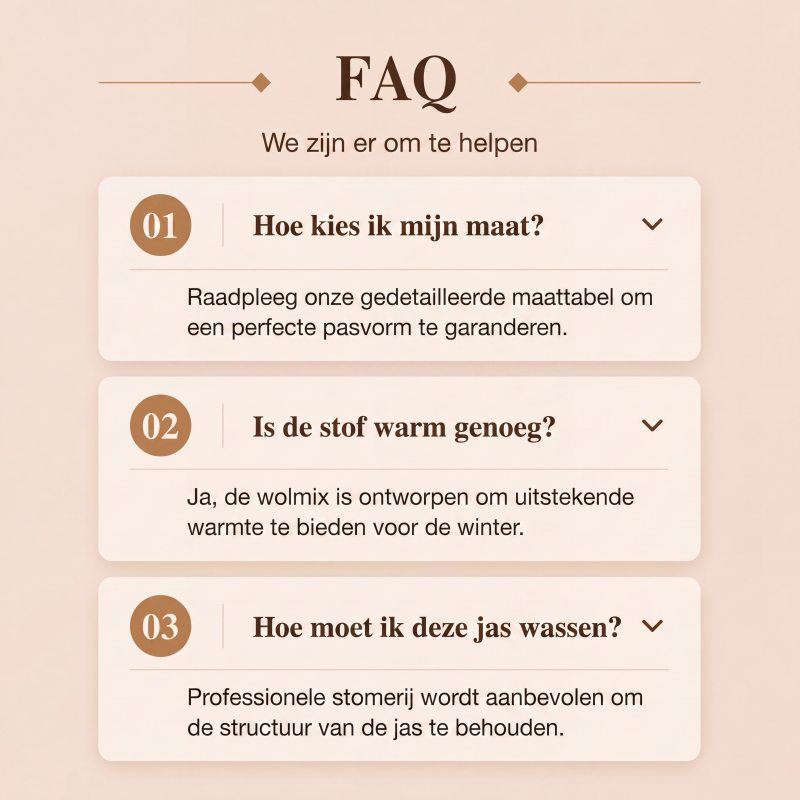 🔥Gratis verzending✈️Wollen dubbelrijige damesjas van gemengde stof