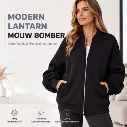 😍Dames oversized sweatshirtjack met ritssluiting