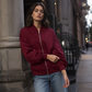 😍Dames oversized sweatshirtjack met ritssluiting