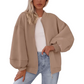 😍Dames oversized sweatshirtjack met ritssluiting
