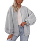 😍Dames oversized sweatshirtjack met ritssluiting