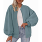 😍Dames oversized sweatshirtjack met ritssluiting
