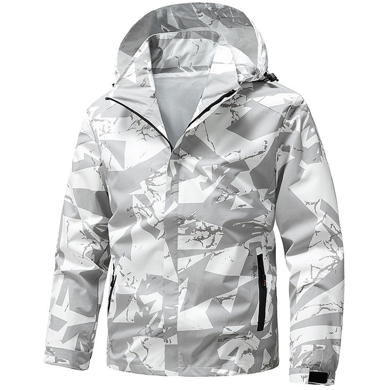 🔥Gratis verzending✈️Winddichte camouflage jack met capuchon voor heren