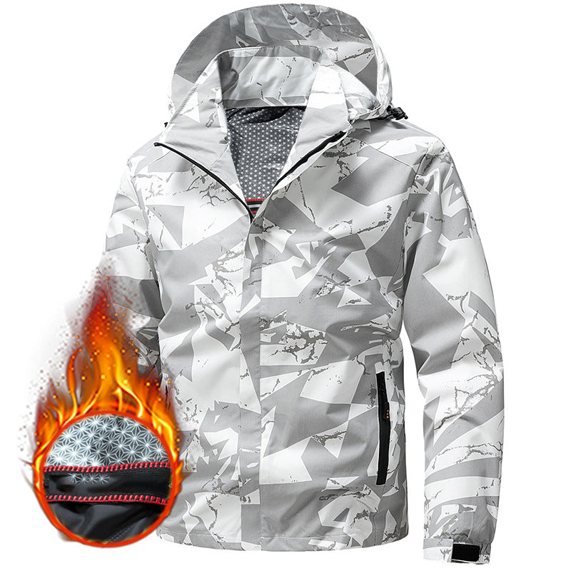 🔥Gratis verzending✈️Winddichte camouflage jack met capuchon voor heren