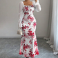 👗Elegante klokvormige jurk met bloemenprint voor dames😍