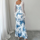 👗Elegante klokvormige jurk met bloemenprint voor dames😍