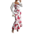 👗Elegante klokvormige jurk met bloemenprint voor dames😍