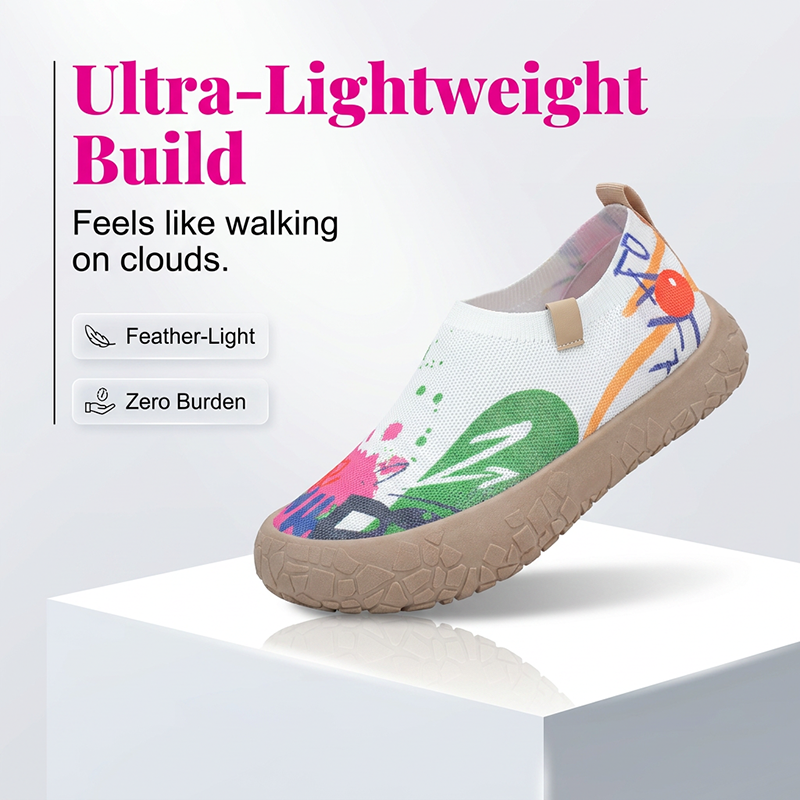 Lichtgewicht modieuze wandelschoenen voor dames