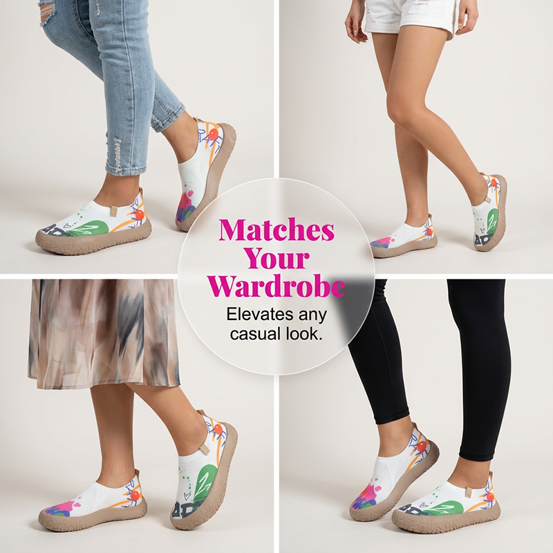 Lichtgewicht modieuze wandelschoenen voor dames