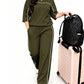 🔥Gratis verzending✈️Casuele set met korte mouwen voor dames, bestaande uit een top en een broek
