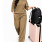 🔥Gratis verzending✈️Casuele set met korte mouwen voor dames, bestaande uit een top en een broek