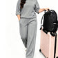 🔥Gratis verzending✈️Casuele set met korte mouwen voor dames, bestaande uit een top en een broek