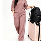 🔥Gratis verzending✈️Casuele set met korte mouwen voor dames, bestaande uit een top en een broek