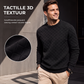 Sweatshirt met ronde hals en dambordprint voor heren