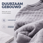 Sweatshirt met ronde hals en dambordprint voor heren