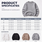 Sweatshirt met ronde hals en dambordprint voor heren