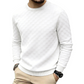 Sweatshirt met ronde hals en dambordprint voor heren