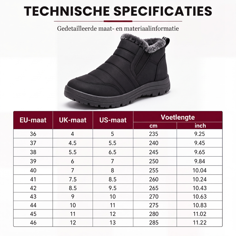 🔥 Winter Deal ✨ Heren Warme Instap Snowboots ❄️ Waterafstotend, Geïsoleerd & Comfortabel voor Koude Dagen