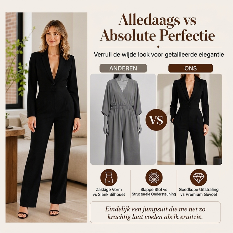 🔥Gratis verzending✈️Elegante blazerjumpsuit voor dames