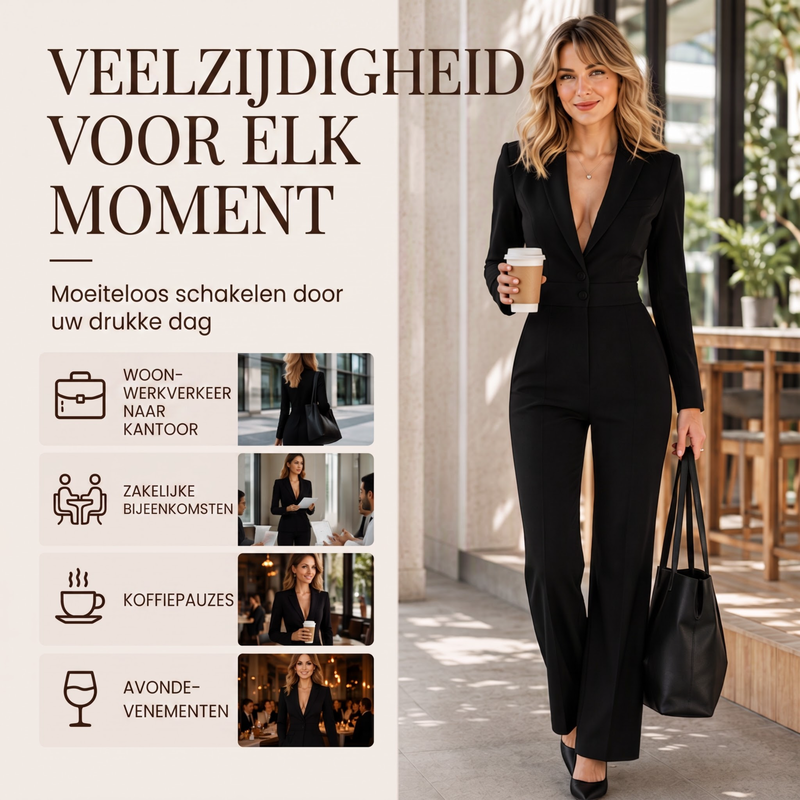 🔥Gratis verzending✈️Elegante blazerjumpsuit voor dames