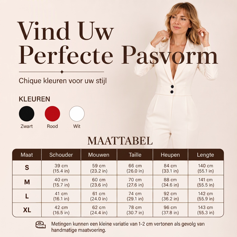 🔥Gratis verzending✈️Elegante blazerjumpsuit voor dames