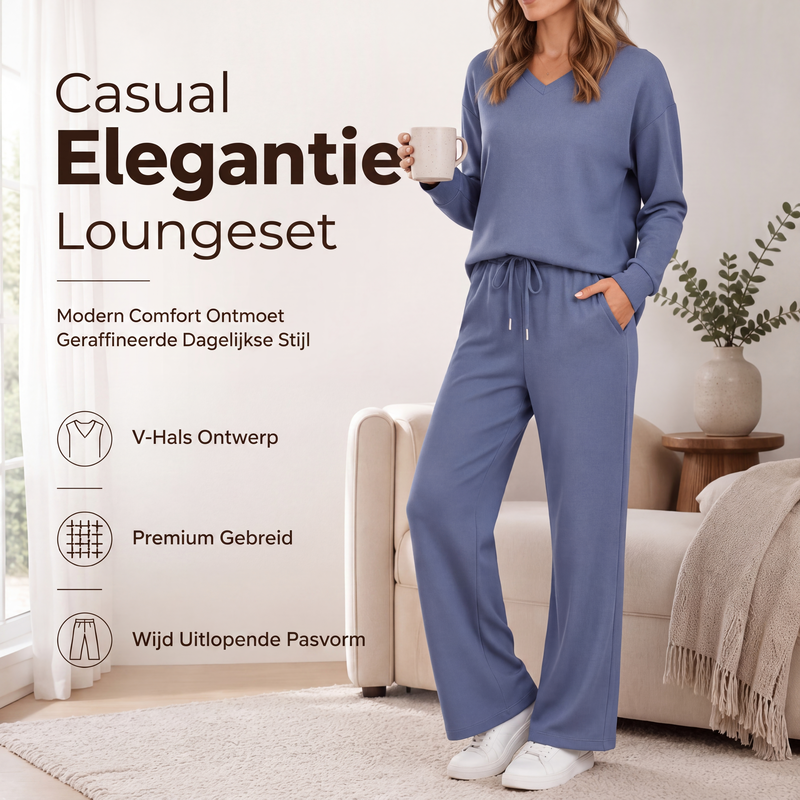 2-delige loungebroek en top set voor dames casual