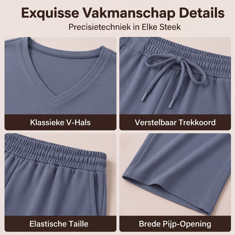 2-delige loungebroek en top set voor dames casual