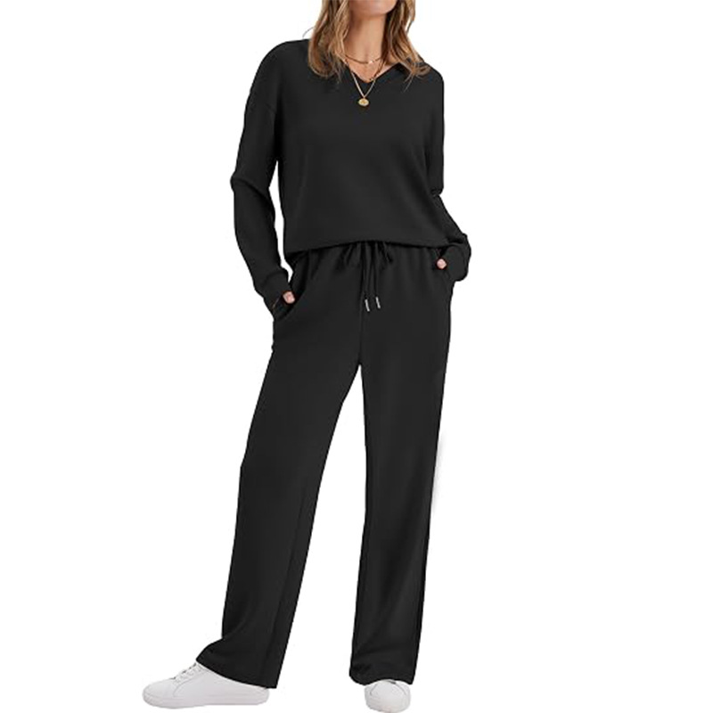 2-delige loungebroek en top set voor dames casual