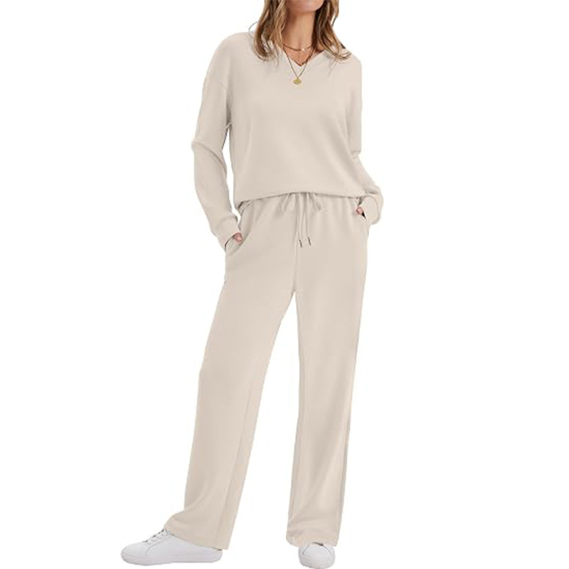 2-delige loungebroek en top set voor dames casual