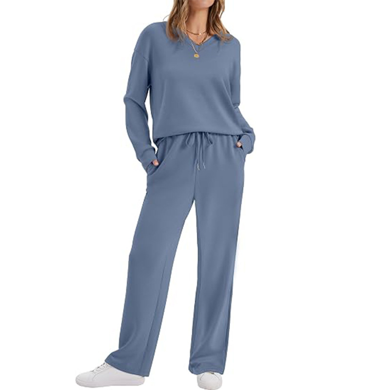 2-delige loungebroek en top set voor dames casual