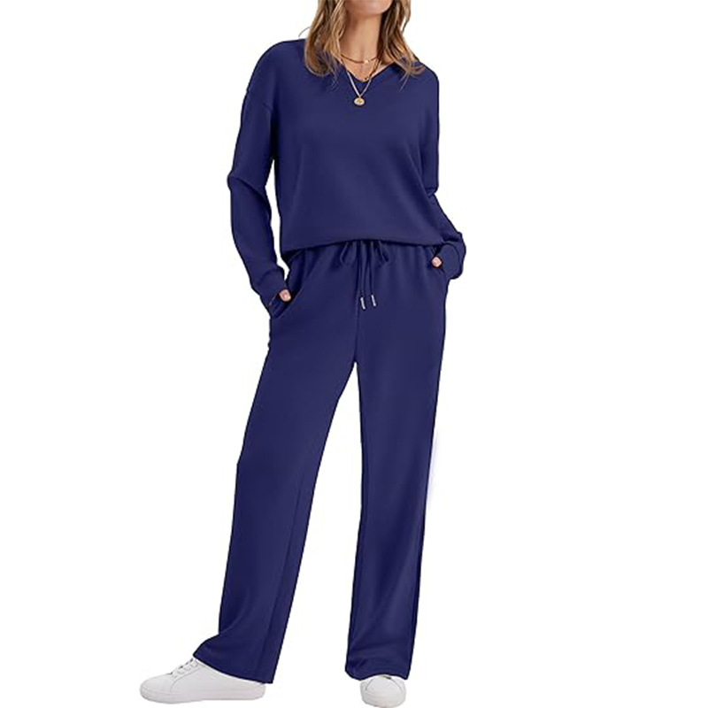 2-delige loungebroek en top set voor dames casual