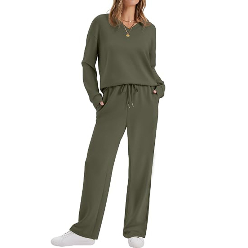 2-delige loungebroek en top set voor dames casual