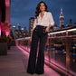 🔥 Tijdelijke Aanbieding ✨ Dames Elastische Wijde Pijpen Broek 👖 Flatterende Pasvorm, Ultiem Comfort & Elegante Look