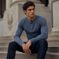 🔥 Tijdelijke Aanbieding ✨ Heren Henley Shirt met Lange Mouwen 👕 Ronde Hals met Knopen, Comfortabele Fit & Tijdloze Casual Stijl
