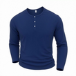 🔥 Tijdelijke Aanbieding ✨ Heren Henley Shirt met Lange Mouwen 👕 Ronde Hals met Knopen, Comfortabele Fit & Tijdloze Casual Stijl