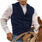 Heren Vintage Revers Viskraal Tweed Gilet