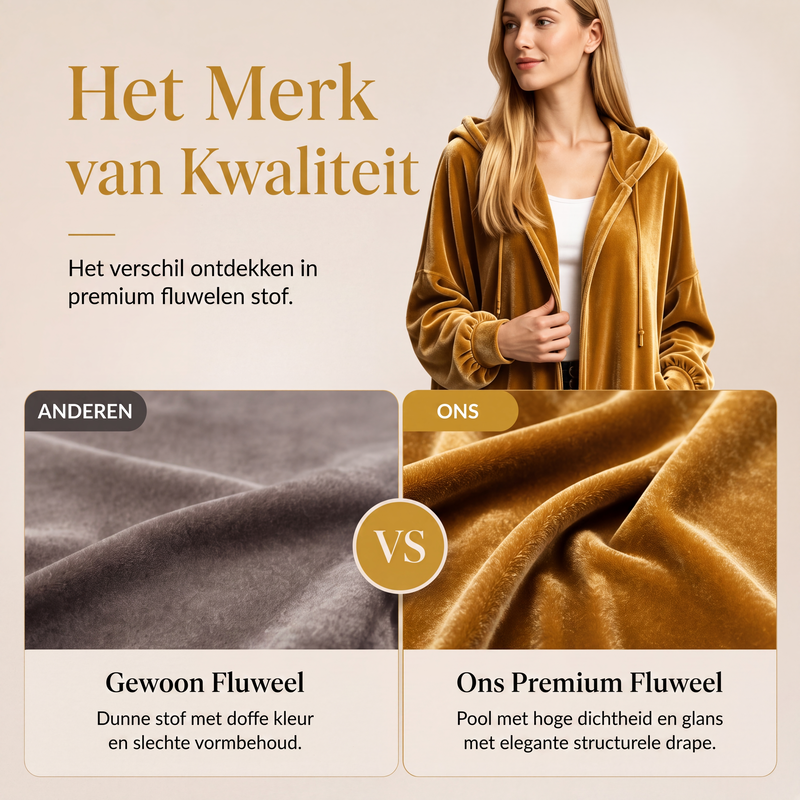 🧥💥Casueel fluwelen capvest voor dames🔥 Limited aanbieding