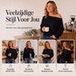 😍Off-shoulder geribbelde gebreide trui voor dames
