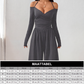 👗Elegante halsdiep V-hals jumpsuit voor dames