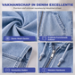 🔥Gratis verzending✈️Casual spijkerbodywarmer met capuchon voor dames