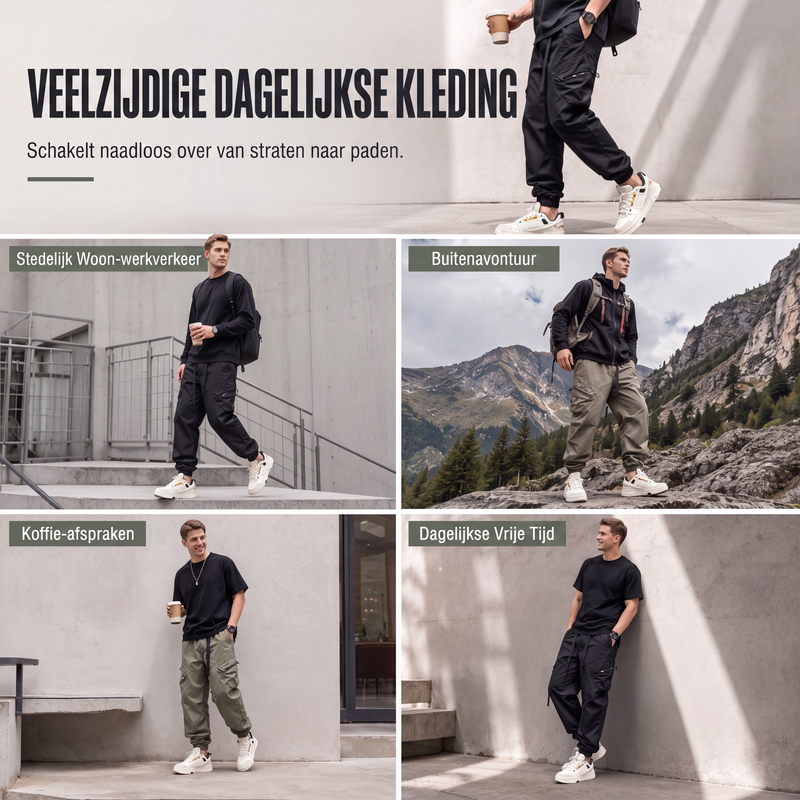 🔥 Tijdelijke Aanbieding ✨ Heren Casual Cargobroek met Meerdere Zakken 👖 Praktisch Design, Comfortabele Pasvorm & Stoere Look